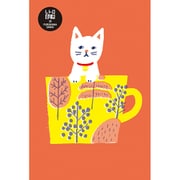 レトロ印刷 ポストカード ねこカップ 1枚入 HJ011