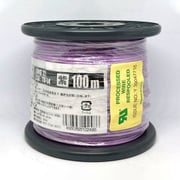 UL1007AWG22ムラサキ L-100 [耐熱絶縁ビニル電線 100m巻 紫]