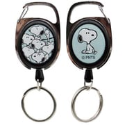 182296-23 PEANUTS メタリール キーホルダー 総柄/ブルー [キャラクターグッズ]