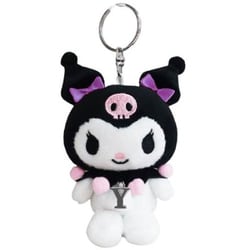 182241-23 サンリオキャラクターズ イニシャルマスコット ぬいぐるみキーホルダー ツインテール クロミ 【Y】 [キャラクターグッズ]