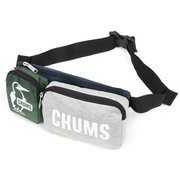 3ポーチ ボディバッグ スウェット ナイロン 3 Pouch Body Bag Sweat Nylon CH60-3457 G019 H-Gray/Basic Navy [アウトドア ボディバッグ]