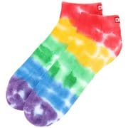 アウトドア ソックス ユニセックス バッジ ロゴ タイダイアンクルソックス Badge Logo Tie-Dye Ankle Socks CH06-1107 Z021 Rainbow Sサイズ(22-24cm)