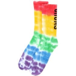 アウトドア ソックス ユニセックス チャムス タイダイ バルキーソックス CHUMS Tie-Dye Bulky Socks CH06-1108 Z021 Rainbow Mサイズ(25-27cm)