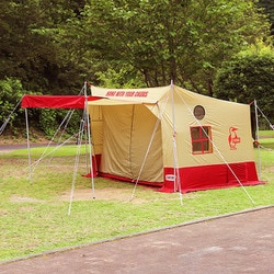 チャムス CHUMS ブービー スクエア テント 4 ベージュ/レッド CH62-1883 Beige/Red Booby Square TENT 4 2023春夏モデル アウトドア/スポーツ用品u003e屋外レクリエーション