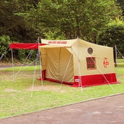 CH62-1883 Booby Square Tent 4 Beige/Red [アウトドア テント]
