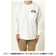 サヨリワダオーバーサイズドアイシーユーロングスリーブTシャツ SAYORI WADA Oversized I SEE YOU L/S T-Shirt CH11-2202 White×Yellow Lサイズ [アウトドア カットソー メンズ]