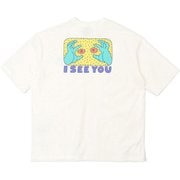 サヨリワダオーバーサイズドアイシーユーTシャツ SAYORI WADA Oversized I SEE YOU T-Shirt CH11-2199 White×Yellow Mサイズ [アウトドア カットソー レディース]