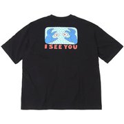 サヨリワダオーバーサイズドアイシーユーTシャツ SAYORI WADA Oversized I SEE YOU T-Shirt CH11-2199 Black×Blue Mサイズ [アウトドア カットソー レディース]