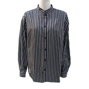 オーバーサイズド ボタン フロント ハリケーン シャツ Oversized Button Front Hurricane Shirt CH12-1184 N002 Navy Stripe Lサイズ [アウトドア シャツ レディース]