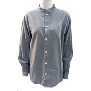 オーバーサイズド ボタン フロント ハリケーン シャツ Oversized Button Front Hurricane Shirt CH12-1184 A082 Blue Gray Mサイズ [アウトドア シャツ レディース]