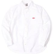 チャムスオックスロングスリーブシャツ CHUMS OX L/S Shirt CH02-1181 W039 White Logo XLサイズ [アウトドア シャツ メンズ]