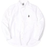 チャムスオックスロングスリーブシャツ CHUMS OX L/S Shirt CH02-1181 W040 White Booby Lサイズ [アウトドア シャツ メンズ]