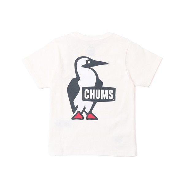 チャムス CHUMSキッズ ブービー ロゴ Tシャツ Kids Booby Logo T-Shirt CH21-1282 W001 White XLサイズ [アウトドア トップス キッズ]Ω