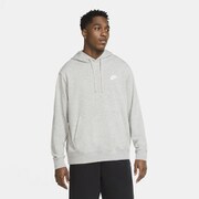 NSW FT クラブ プルオーバー L/S フーディ CZ7858 063 ダークグレーヘザー/マットシルバー/ホワイト Lサイズ [スポーツウェア パーカー メンズ]