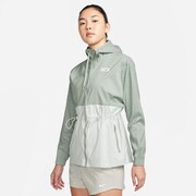 ウィメンズ レペル グラフィック HYB フーディ ジャケット DX0089 330 マイカグリーン/ライトシルバー Sサイズ [ランニングウェア ブレーカー レディース]