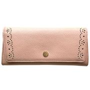 キャラクターグッズ SN0120 スヌーピー レザーコレクション パンチング ギャルソン長財布 ピンク