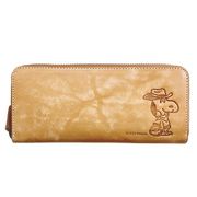 キャラクターグッズ SN0127 スヌーピー レザーコレクション カウボーイ R束入れ ベージュ