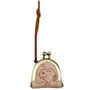 キャラクターグッズ SN0113 スヌーピー レザーコレクション がま口 ミニ ピンク