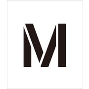 6300000063 [吹付けプレート文字高100 アルファベット M]