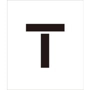 6300000070 [吹付けプレート文字高100 アルファベット T]