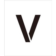 6300000072 [吹付けプレート文字高100 アルファベット V]