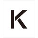 6300000113 [吹付けプレート文字高200 アルファベット K]