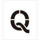 6300000119 [吹付けプレート文字高200 アルファベット Q]