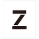 6300000128 [吹付けプレート文字高200 アルファベット Z]