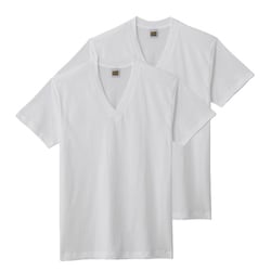 G.T.HAWKINS VネックTシャツ 2枚組 メンズ M ホワイト HK10152