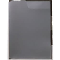 スーパーハードホルダー 3山インデックス マチ付 A4タテ 黒 CN765クロ