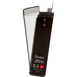 シャープペン芯 Pentel Ain（ぺんてるアイン） ポリシース仕様 0.2mm B XC282-B
