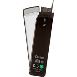 シャープペン芯 Pentel Ain（ぺんてるアイン） ポリシース仕様 0.5mm H XC285-H