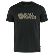 フェールラーベン ロゴティーシャツ メンズ Fjallraven Logo T-shirt M 87310 550 Black Sサイズ [アウトドア カットソー メンズ]