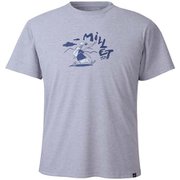 ハッピー トレック Tシャツ ショートスリーブ HAPPY TREK TS SS M MIV02006 HEATHER GREY 4809 Mサイズ(日本：Lサイズ) [アウトドア カットソー メンズ]