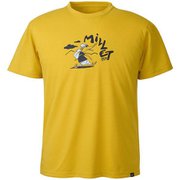 ハッピー トレック Tシャツ ショートスリーブ HAPPY TREK TS SS M MIV02006 MUSTARD 5190 Mサイズ(日本：Lサイズ) [アウトドア カットソー メンズ]