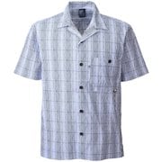 ワシ+ チェック クイックドライ シャツ ショートスリーブ WASHI+ CHECK QD SHIRT SS M MIV02011 BLACK-NOIR 0247 Lサイズ(日本：XLサイズ) [アウトドア シャツ メンズ]