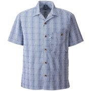 ワシ+ チェック クイックドライ シャツ ショートスリーブ WASHI+ CHECK QD SHIRT SS M MIV02011 SAPHIR 7317 Sサイズ(日本：Mサイズ) [アウトドア シャツ メンズ]