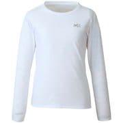 M ロゴ ASA II Tシャツ ロング スリーブ M LOGO ASA II TS LS W MIV01871 OPT WHITE 3053 XSサイズ(日本：Sサイズ) [アウトドア カットソー レディース]