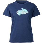 フラワー Tシャツ ショートスリーブ FLOWER TS SS W MIV02018 NAVY 0194 Mサイズ(日本：Lサイズ) [アウトドア カットソー レディース]