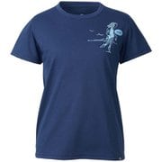 ハブ ファン アメリー Tシャツ ショートスリーブ HAVE FUN AMELIE TS SS W MIV02019 NAVY 0194 Lサイズ(日本：XLサイズ) [アウトドア カットソー レディース]