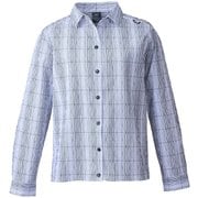 ワシ+ チェック クイックドライ シャツ ロングスリーブ WASHI+ CHECK QD SHIRT LS W MIV02022 BLACK-NOIR 0247 XSサイズ(日本：Sサイズ) [アウトドア シャツ レディース]