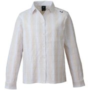 ワシ+ チェック クイックドライ シャツ ロングスリーブ WASHI+ CHECK QD SHIRT LS W MIV02022 LIGHT SAND 7098 XSサイズ(日本：Sサイズ) [アウトドア シャツ レディース]