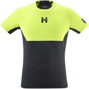トリロジー スカイティーシャツ TRILOGY SKY TS SS M MIV9728 NOIR/ACID GREEN 6219 Mサイズ(日本：Lサイズ) [ランニングウェア シャツ メンズ]