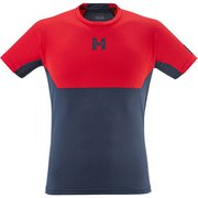 トリロジー スカイティーシャツ TRILOGY SKY TS SS M MIV9728 SAPHIR/ROUGE 7487 Lサイズ(日本：XLサイズ) [ランニングウェア シャツ メンズ]