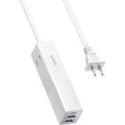 USB急速充電器 Anker 511 USB Power Strip 30W コンパクト設計 5台同時充電可 30W USB-C×1/USB-A×2/AC×2 1.5m ホワイト A9127521