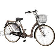 シティサイクル ふらっかーずキュート 26インチ 内装3段変速 マットブラウン FRQ263Z