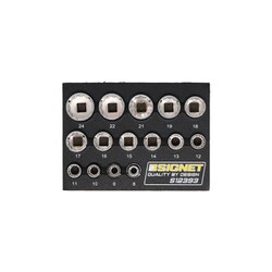 12393 [3/8DR 15PC ソケットセット 12角 DESIGNトレー]