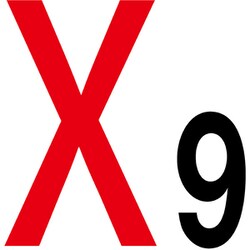 6300000163 [通り芯標識300角 X9]