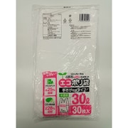石灰石約25%を使用したエコポリ袋 手提げ付きタイプ 半透明 30L 30枚 LACC-303