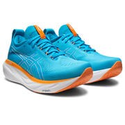 ゲルニンバス25 エクストラワイド GEL-NIMBUS 25 EXTRA WIDE 1011B618 400 ISLAND BLUE/SUN PEACH 26cm [ランニングシューズ メンズ]